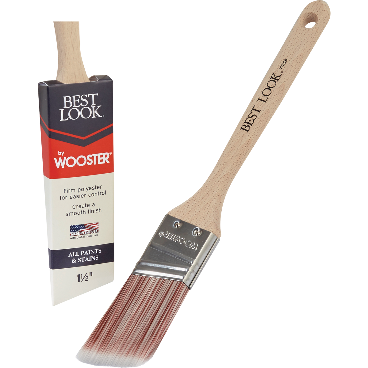 Best Look By Wooster 1-1/2 In. Angle Sash Paint Brush  Image 1