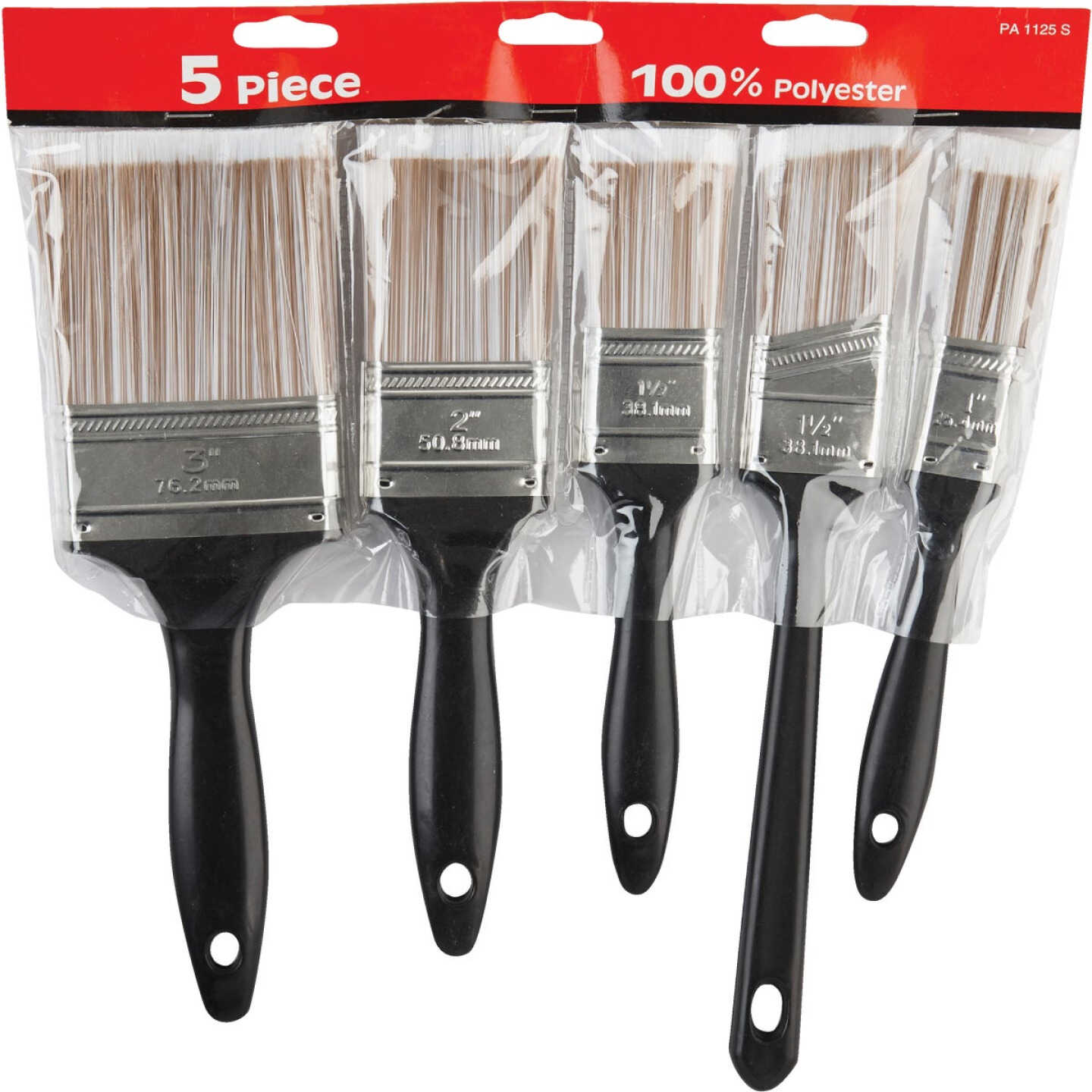 Linzer Economy Polyester Paint Brush Set (5-Piece) Image 1