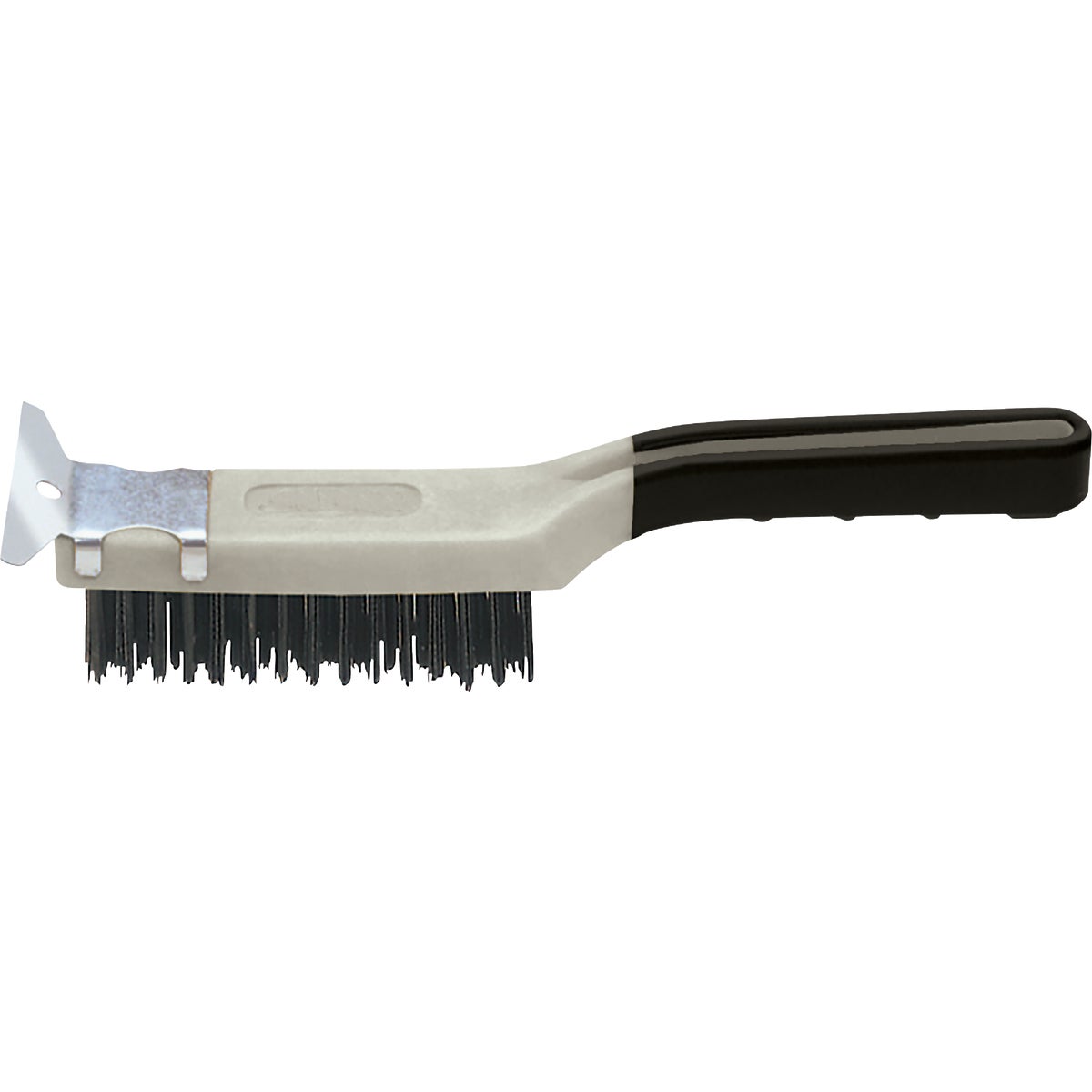 Best Look 1.2 In. x .013 In. Soft Grip Carbon Steel Wire Brush with Scraper