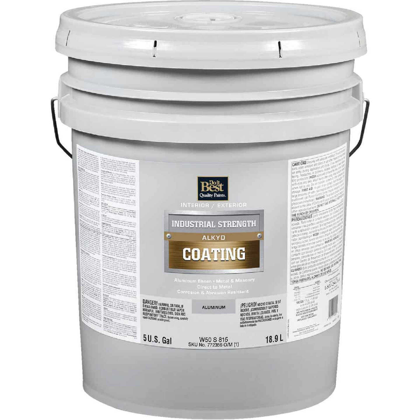 Do it Best Aluminum Alkyd Industrial Coating, 5 Gal. Image 1