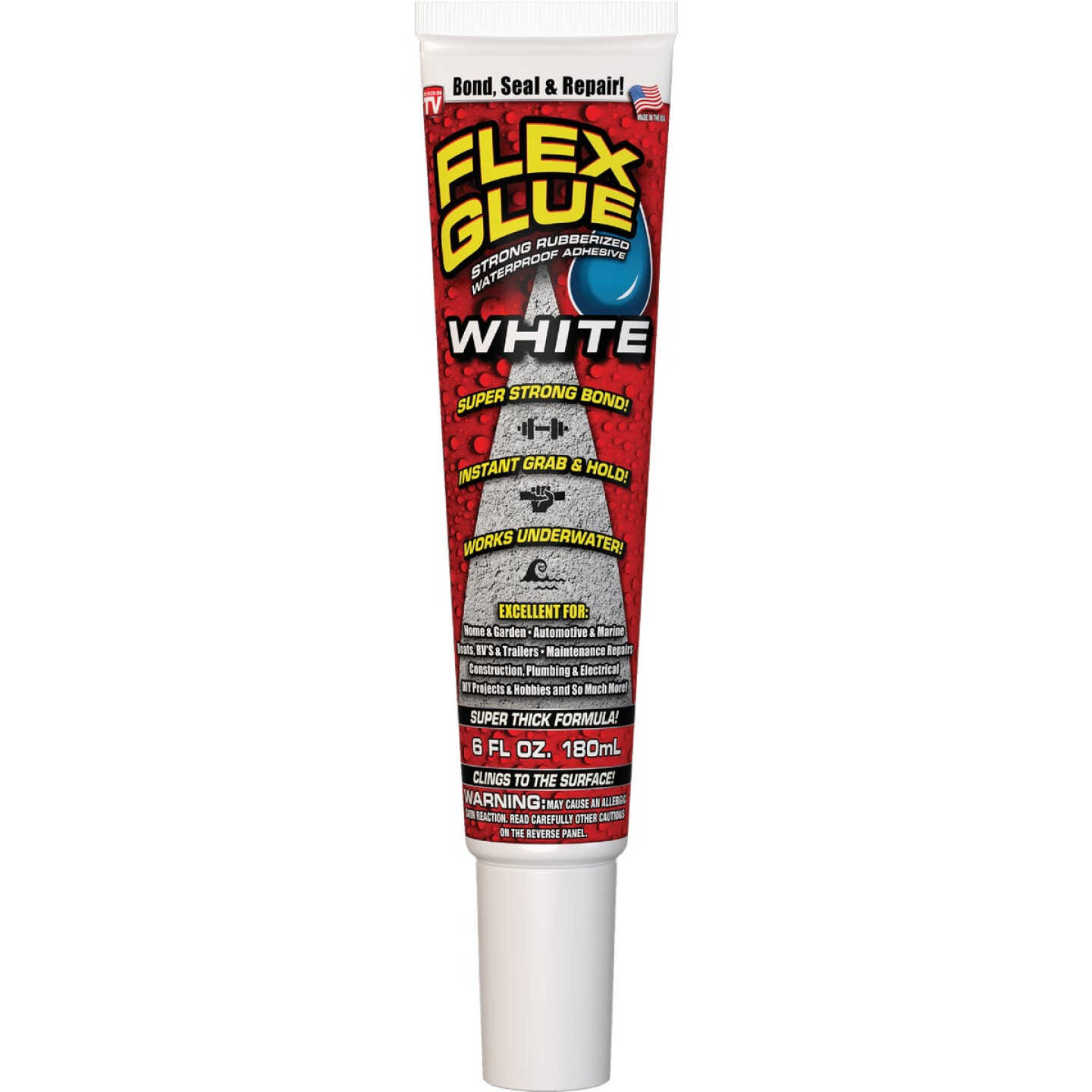 Flex Glue 6 Oz. White Multi-Purpose Adhesive Image 1