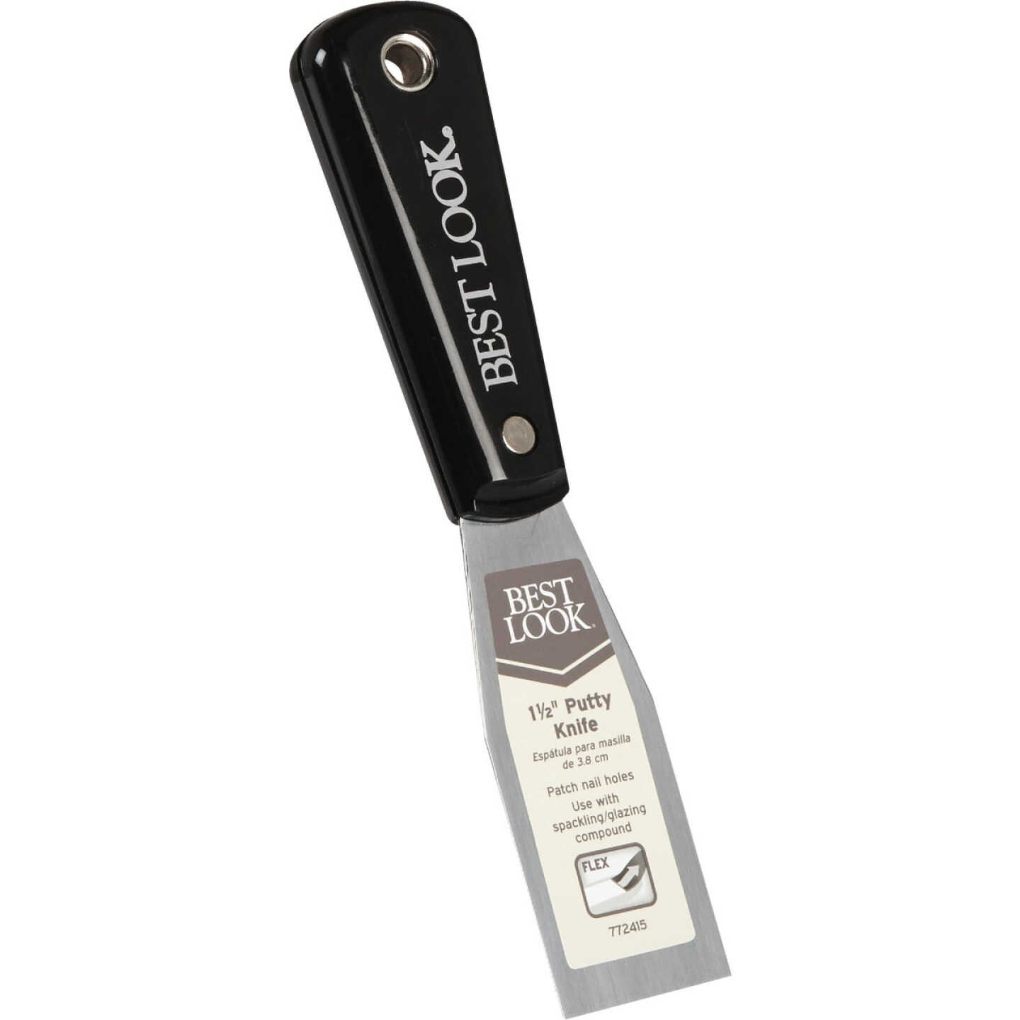Master Painter 1-1/2 In. Flex Ergonomic Grip Putty Knife Image 1