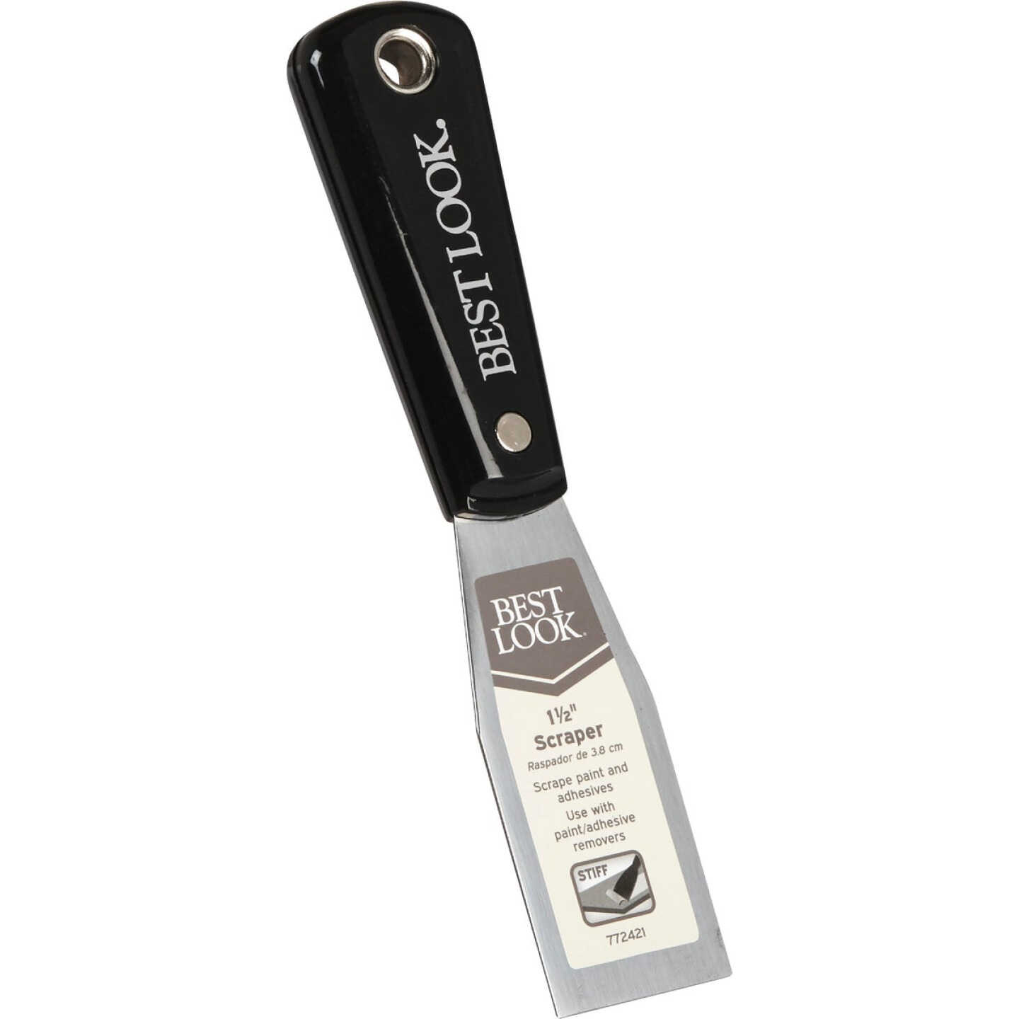 Master Painter 1-1/2 In. Stiff Ergonomic Grip Scraper Image 1