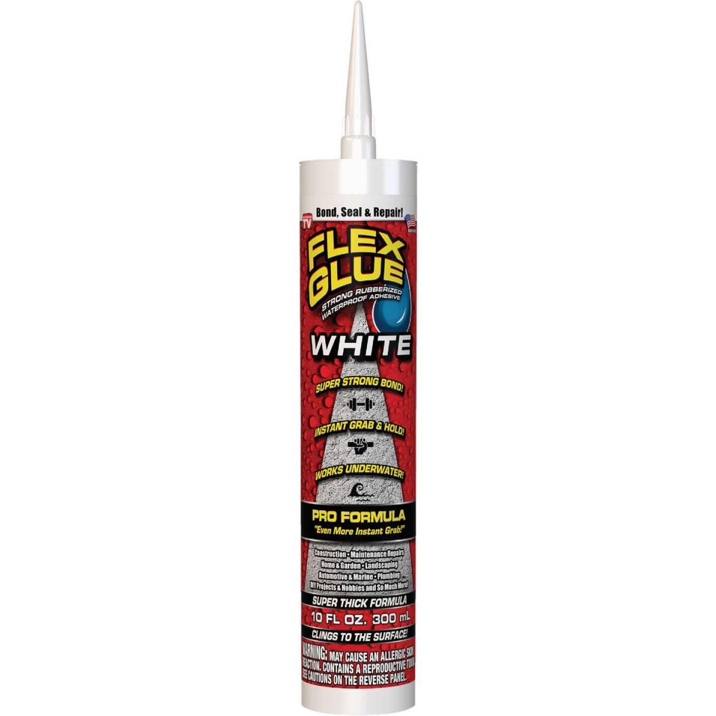 Flex Glue 10 Oz. White Multi-Purpose Adhesive Image 1