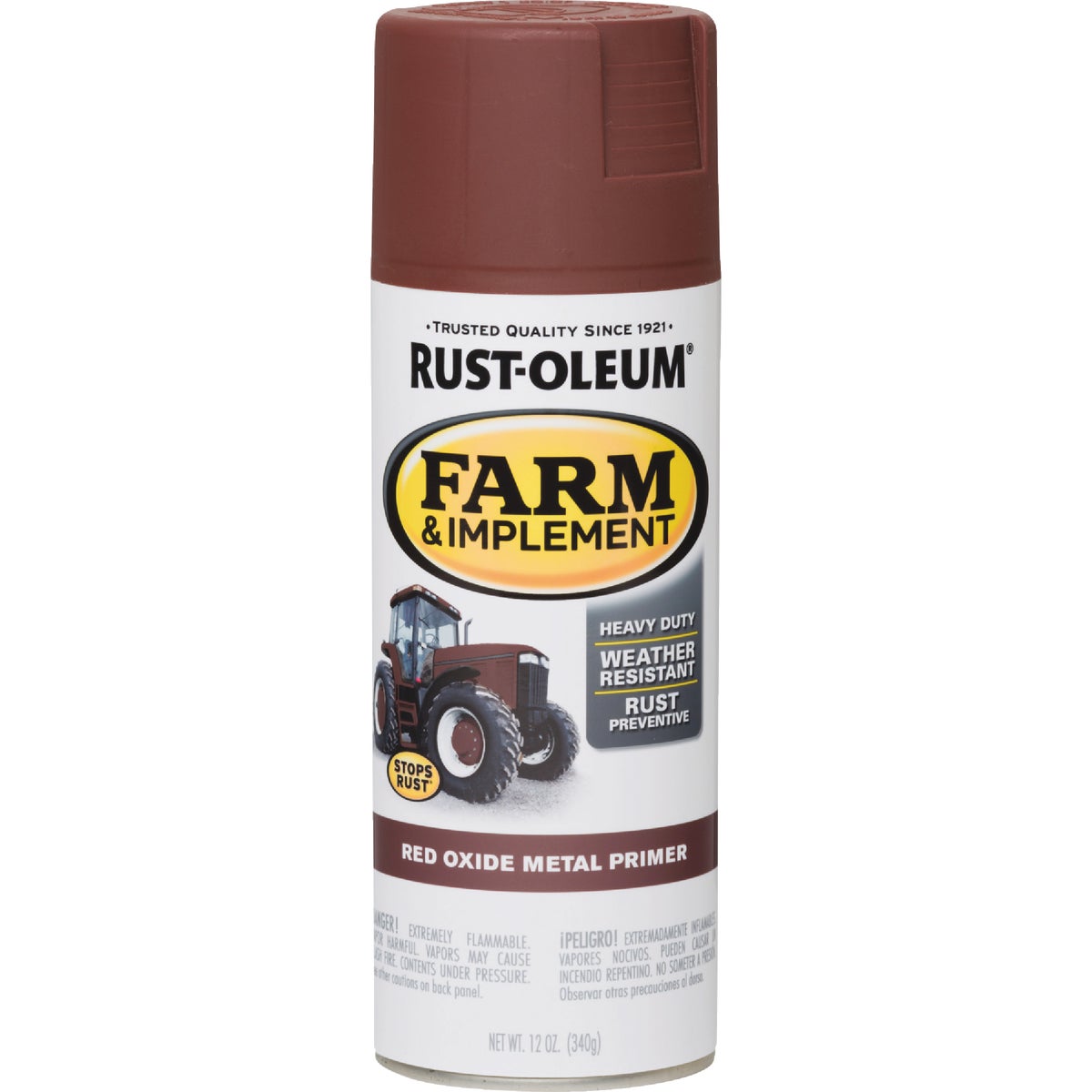 Rust-Oleum 12 Oz. Red Oxide Metal Primer Farm & Implement Spray Paint Image 3