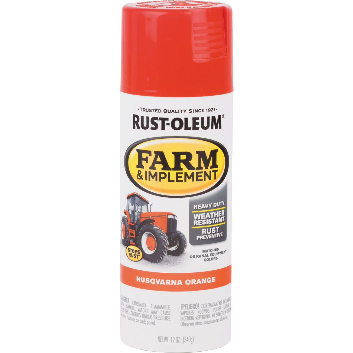 Rust-Oleum 12 Oz. Husqvarna Orange Farm & Implement Spray Paint Image 7