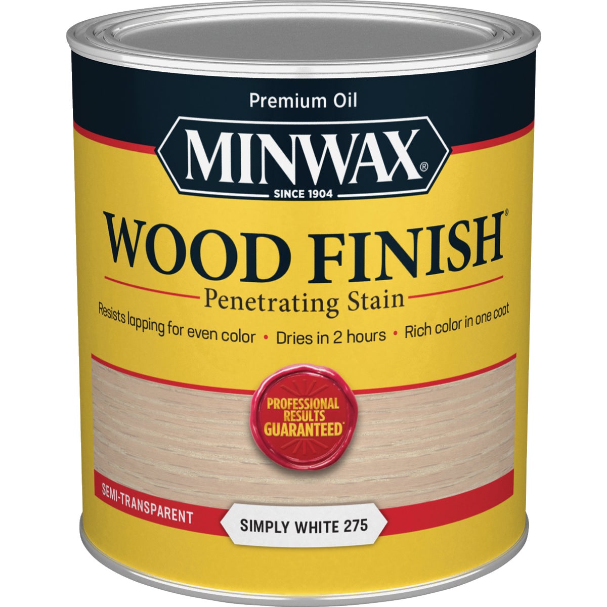 Minwax Wood Finish Penetrating Stain, Simply White, 1 Qt. Image 7