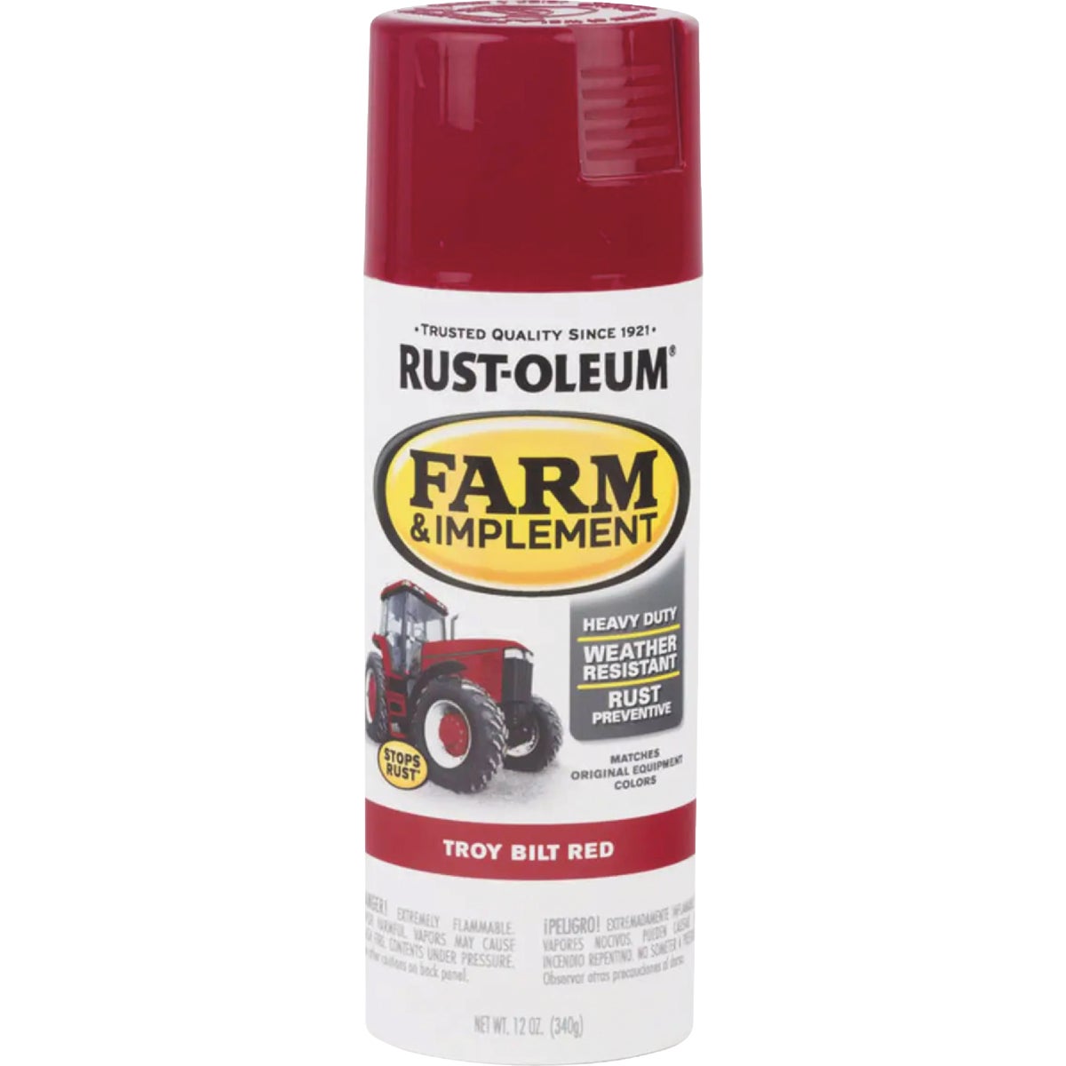 Rust-Oleum 12 Oz. Troy-Bilt Red Farm & Implement Spray Paint Image 7