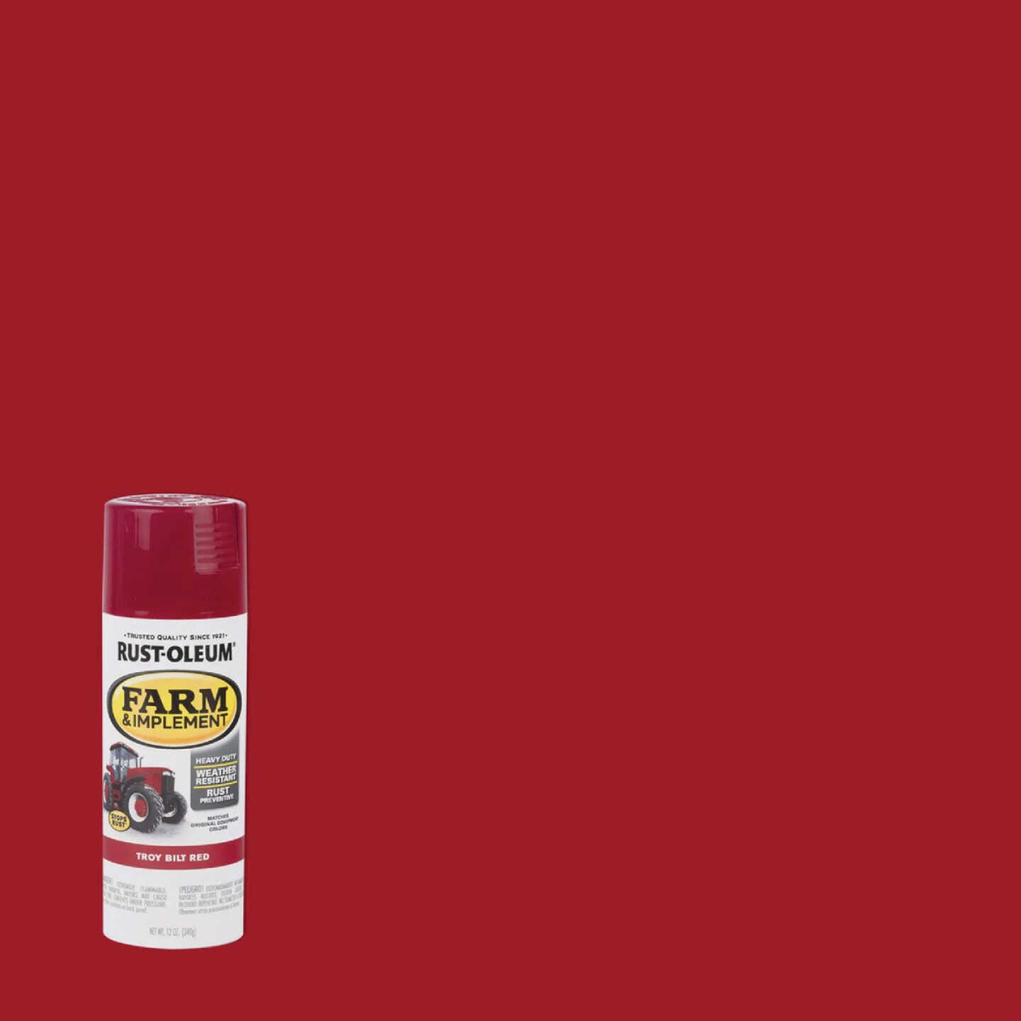 Rust-Oleum 12 Oz. Troy-Bilt Red Farm & Implement Spray Paint Image 1
