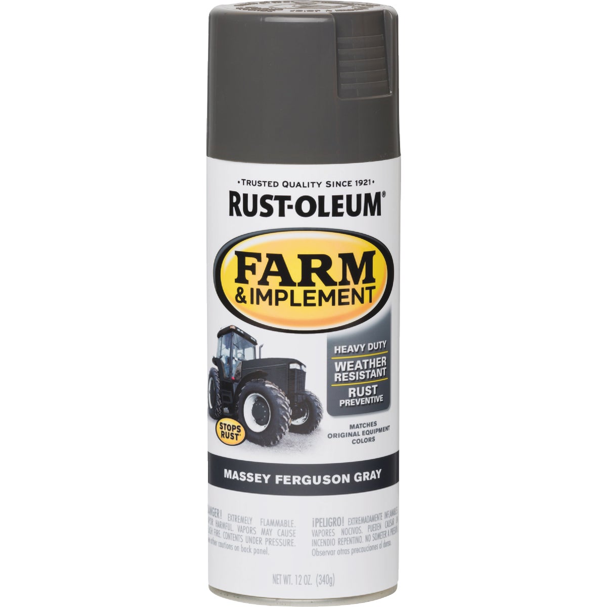 Rust-Oleum 12 Oz. Massey Ferguson Gray Farm & Implement Spray Paint Image 3
