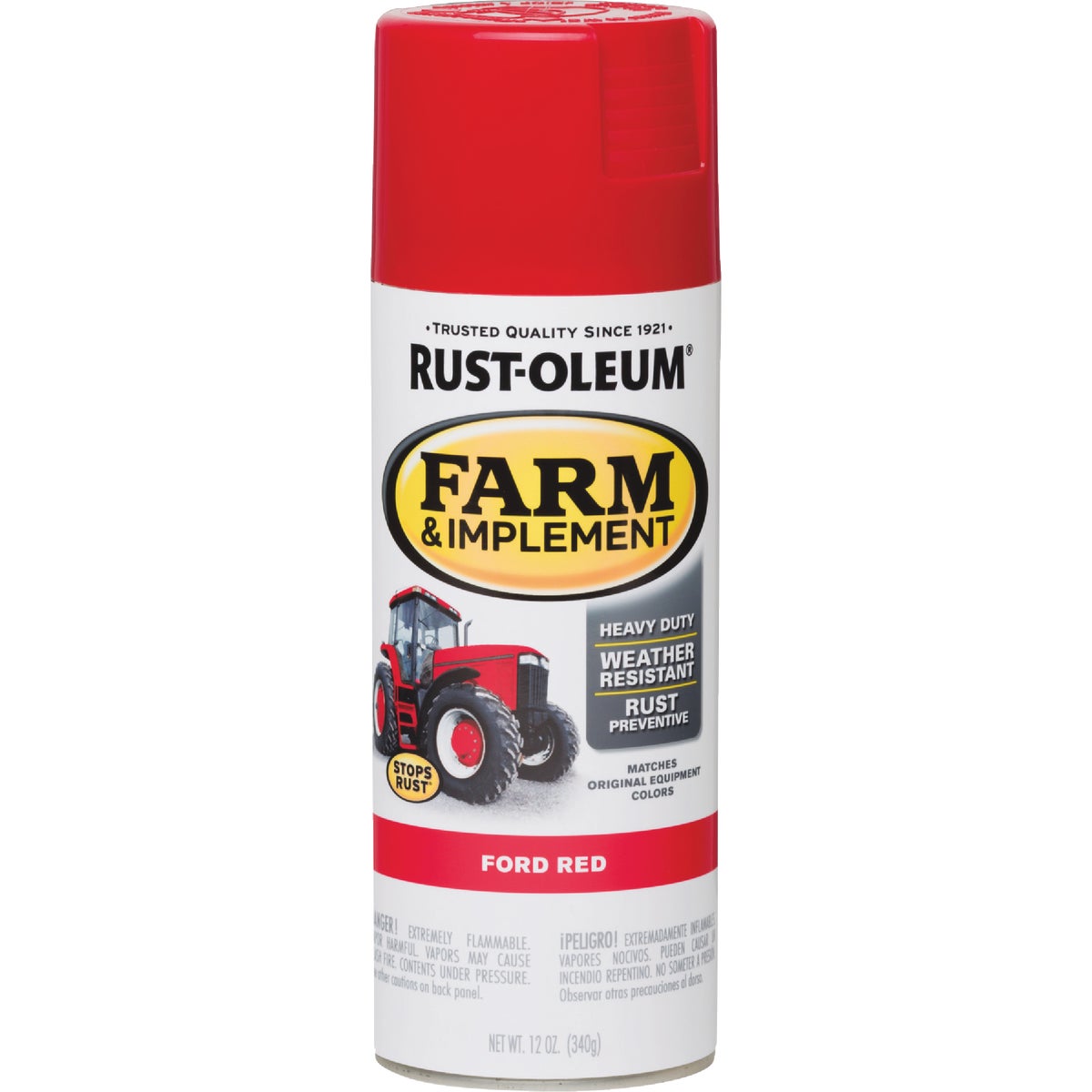 Rust-Oleum 12 Oz. Ford Red Farm & Implement Spray Paint Image 3