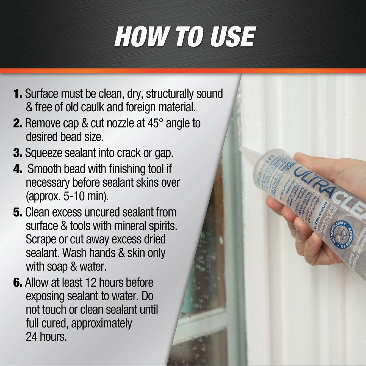 DAP Ultra 5 Oz. Flexible Elastomeric Sealant, Clear Image 5