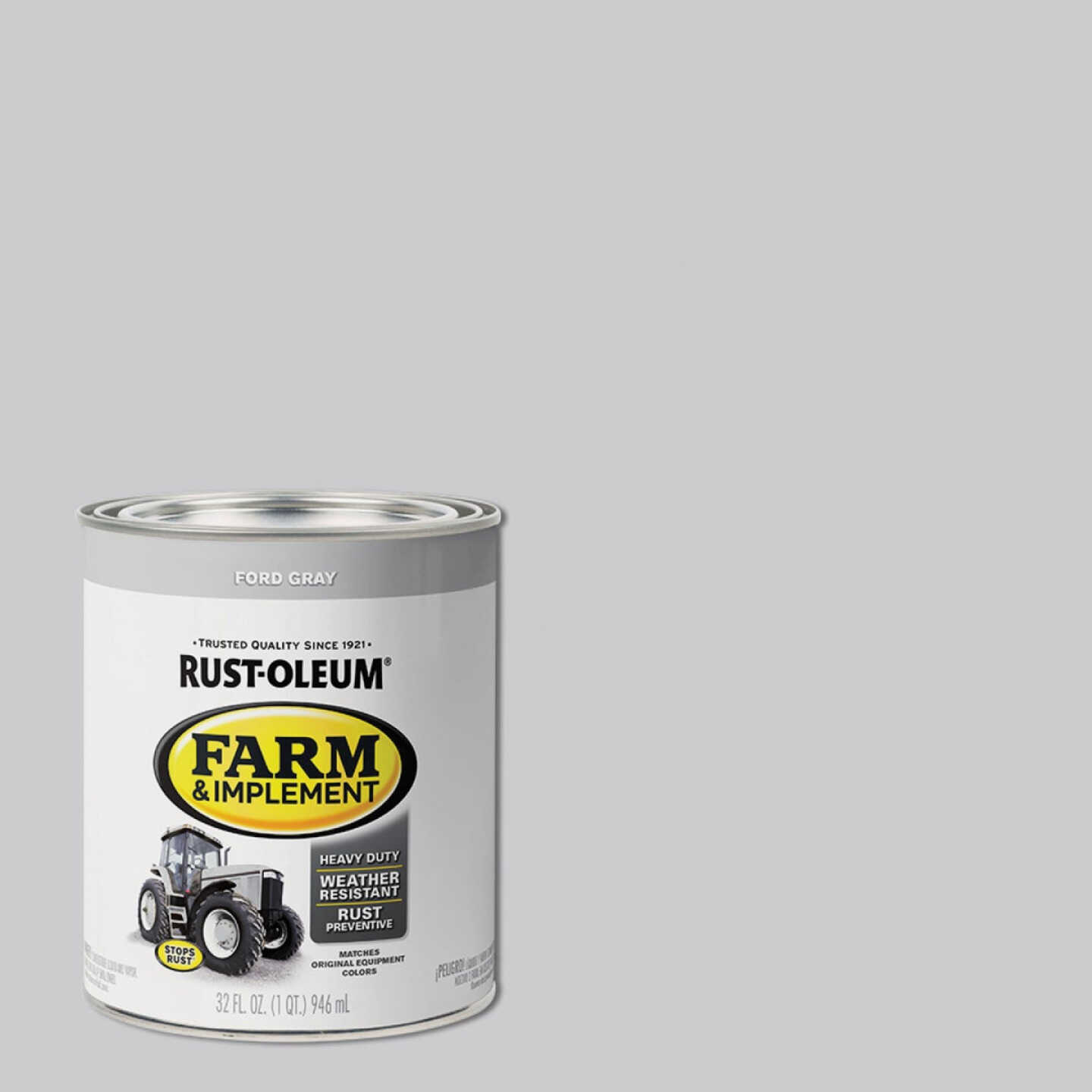 Rust-Oleum 1 Quart Ford Gray Gloss Farm & Implement Enamel Image 1