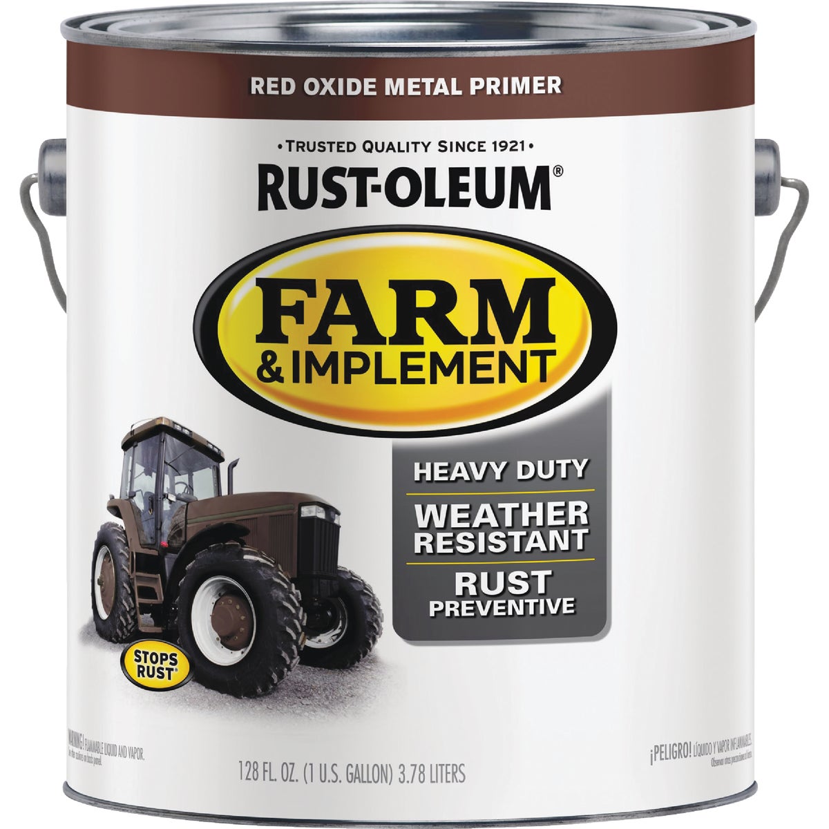 Rust-Oleum 1 Gallon Red Oxide Metal Primer Gloss Farm & Implement Enamel Image 5