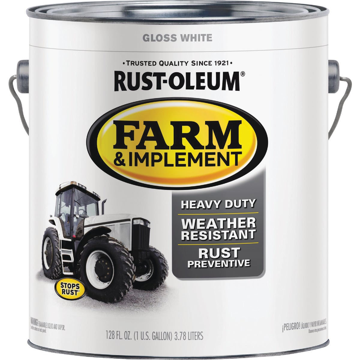 Rust-Oleum 1 Gallon White Gloss Farm & Implement Enamel Image 7
