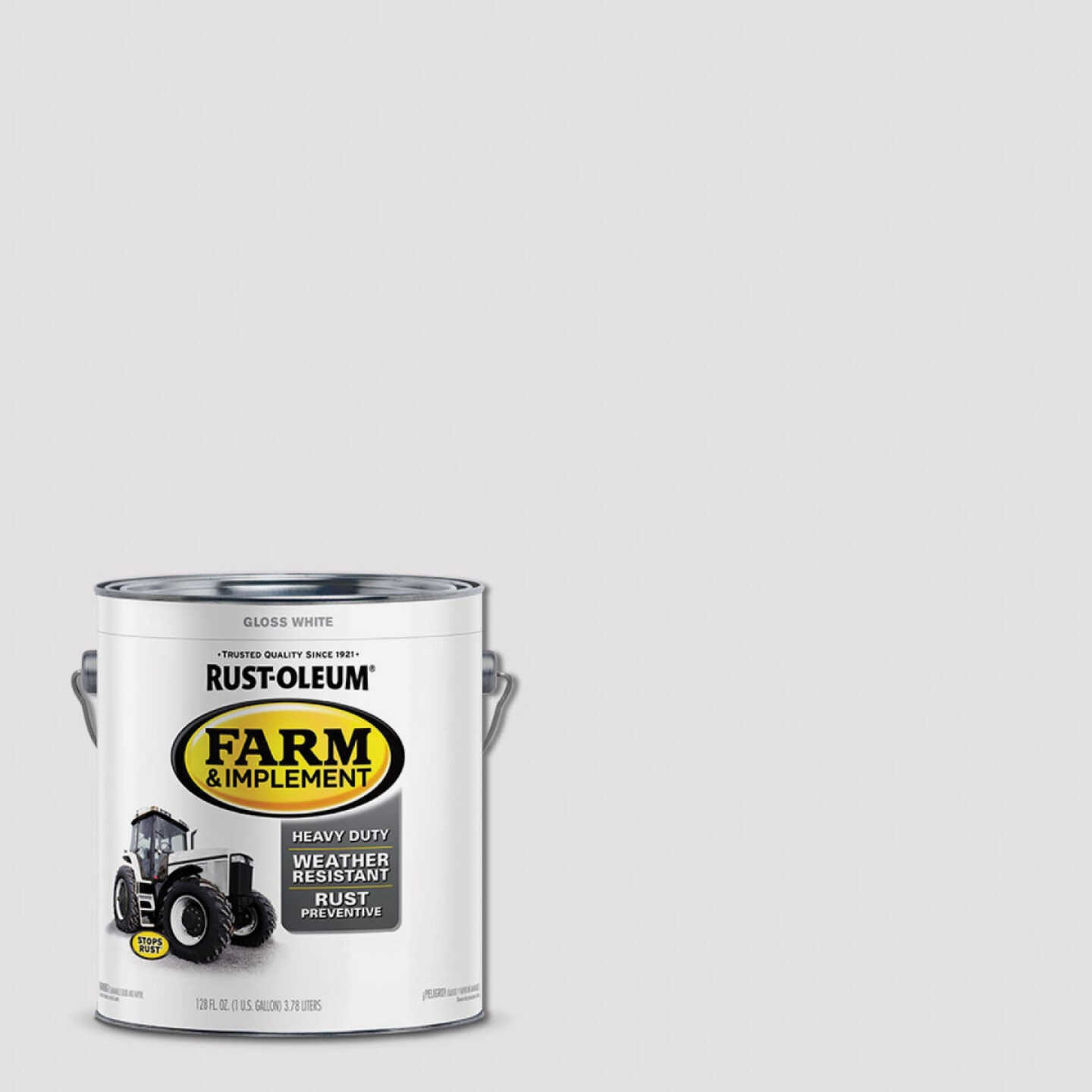 Rust-Oleum 1 Gallon White Gloss Farm & Implement Enamel Image 1