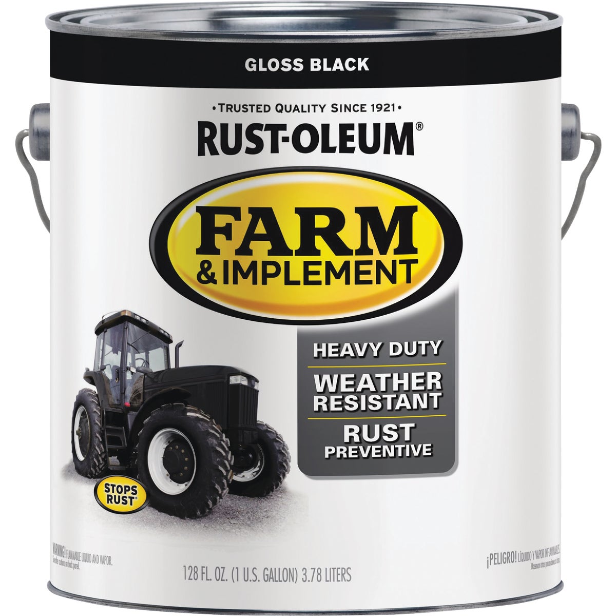 Rust-Oleum 1 Gallon Black Gloss Farm & Implement Enamel Image 7