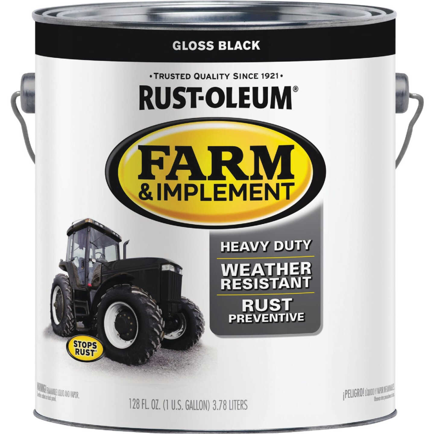 Rust-Oleum 1 Gallon Black Gloss Farm & Implement Enamel Image 7