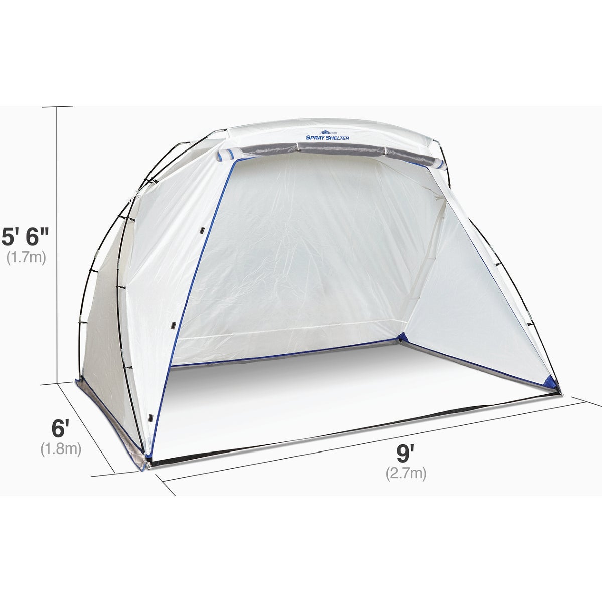 Wagner 9 Ft. W x 5.5 Ft. H x 6 Ft. D Large Portable Spray Shelter Image 2