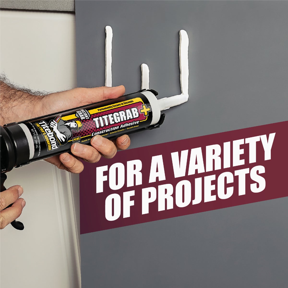 Titebond TiteGrab Plus 9.5 Oz. Advanced Polymer Construction Adhesive Image 4