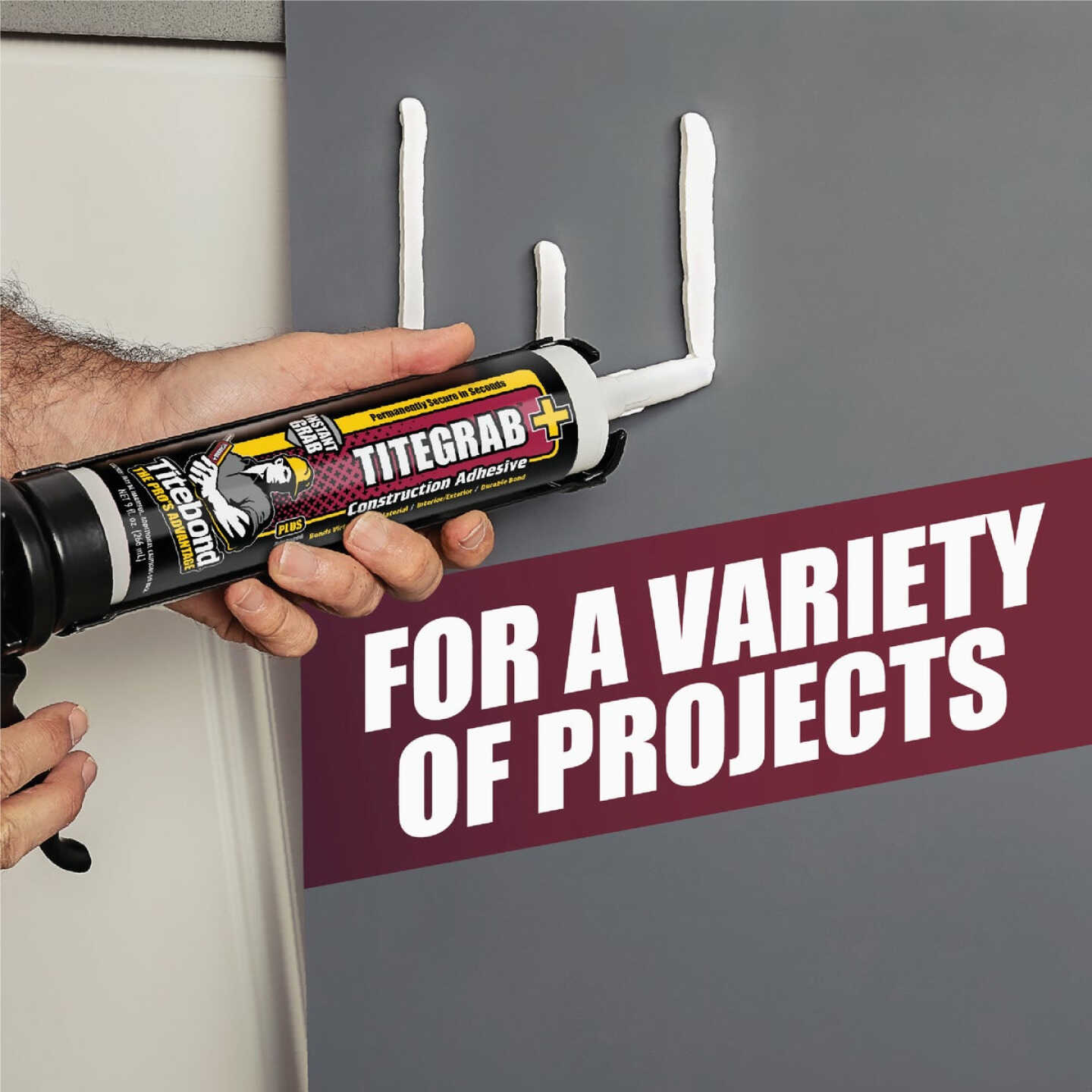 Titebond TiteGrab Plus 9.5 Oz. Advanced Polymer Construction Adhesive Image 4