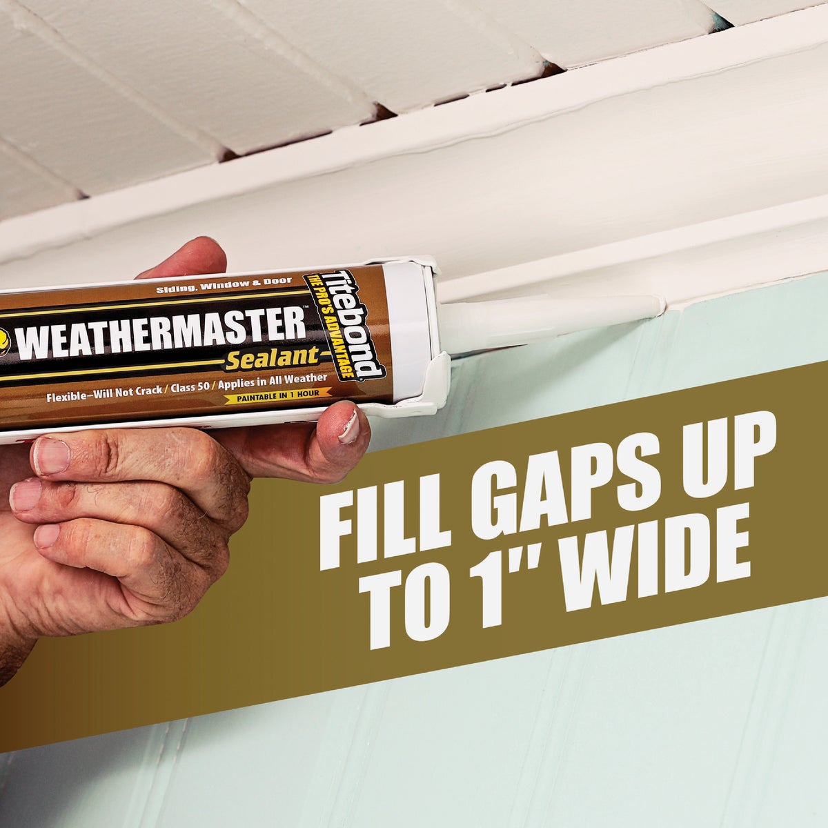 Titebond WeatherMaster 10.1 Oz. Polymer Sealant, 44601 Clay Image 6