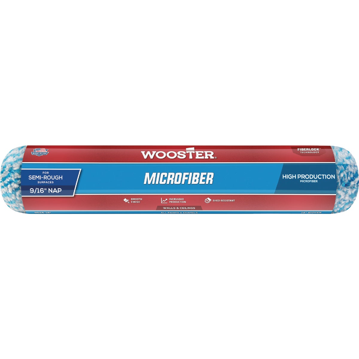 Wooster 14 In. x 9/16 In. Microfiber Roller Cover Image 1