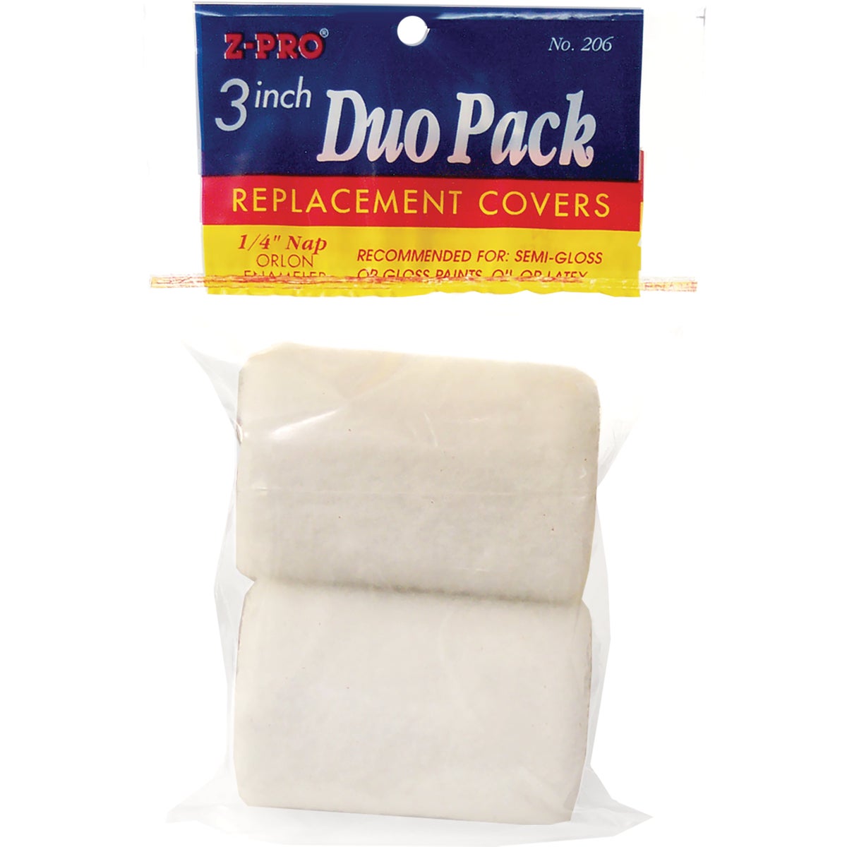 Premier Z-Pro 3 In. x 1/4 In. Orlon Dripless Knit Fabric Roller Cover (2-Pack) Image 1