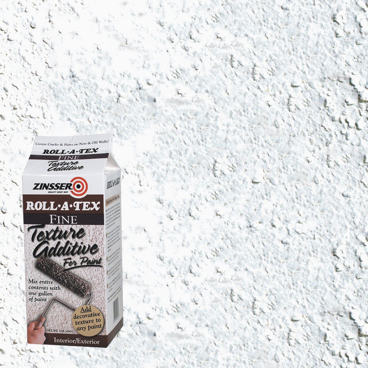 Zinsser Roll-A-Tex Fine Texture Paint Additive, 1 Lb.