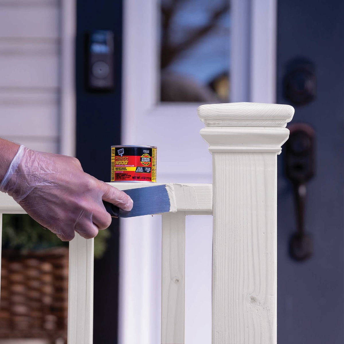 DAP Plastic Wood 4 Oz. White Solvent Professional Wood Filler Image 2