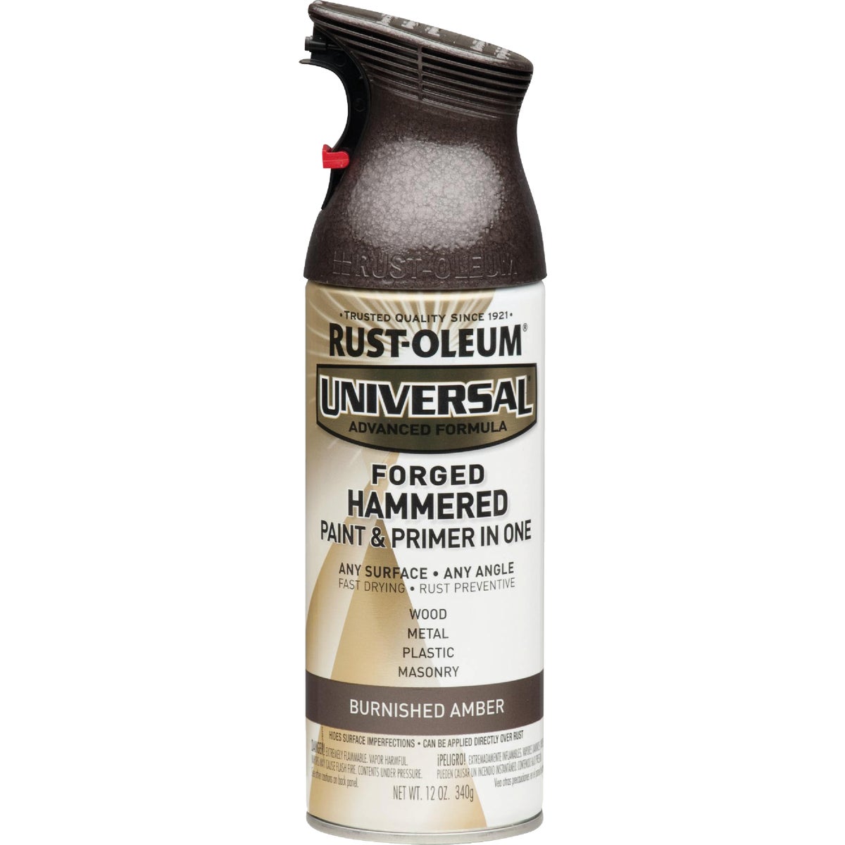 Rust-Oleum Universal 12 Oz. Burnished Amber Forged Hammered Spray Paint Image 7