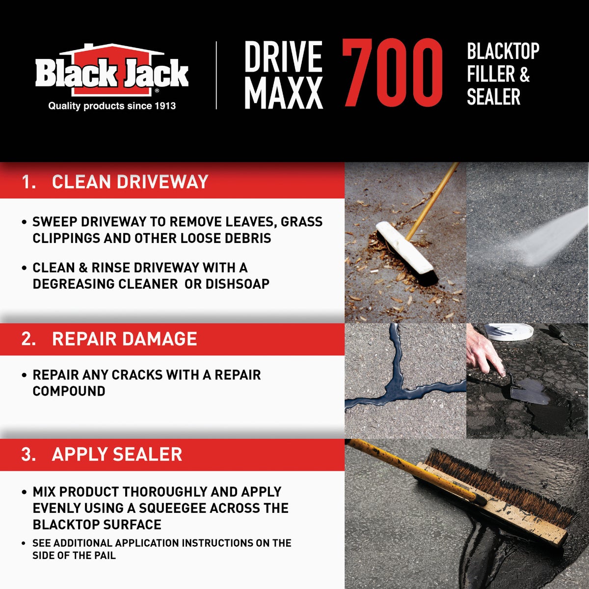 Black Jack Drive-Maxx 700 5 Gal. 7 Yr. Fast Dry Filler and Sealer Image 6