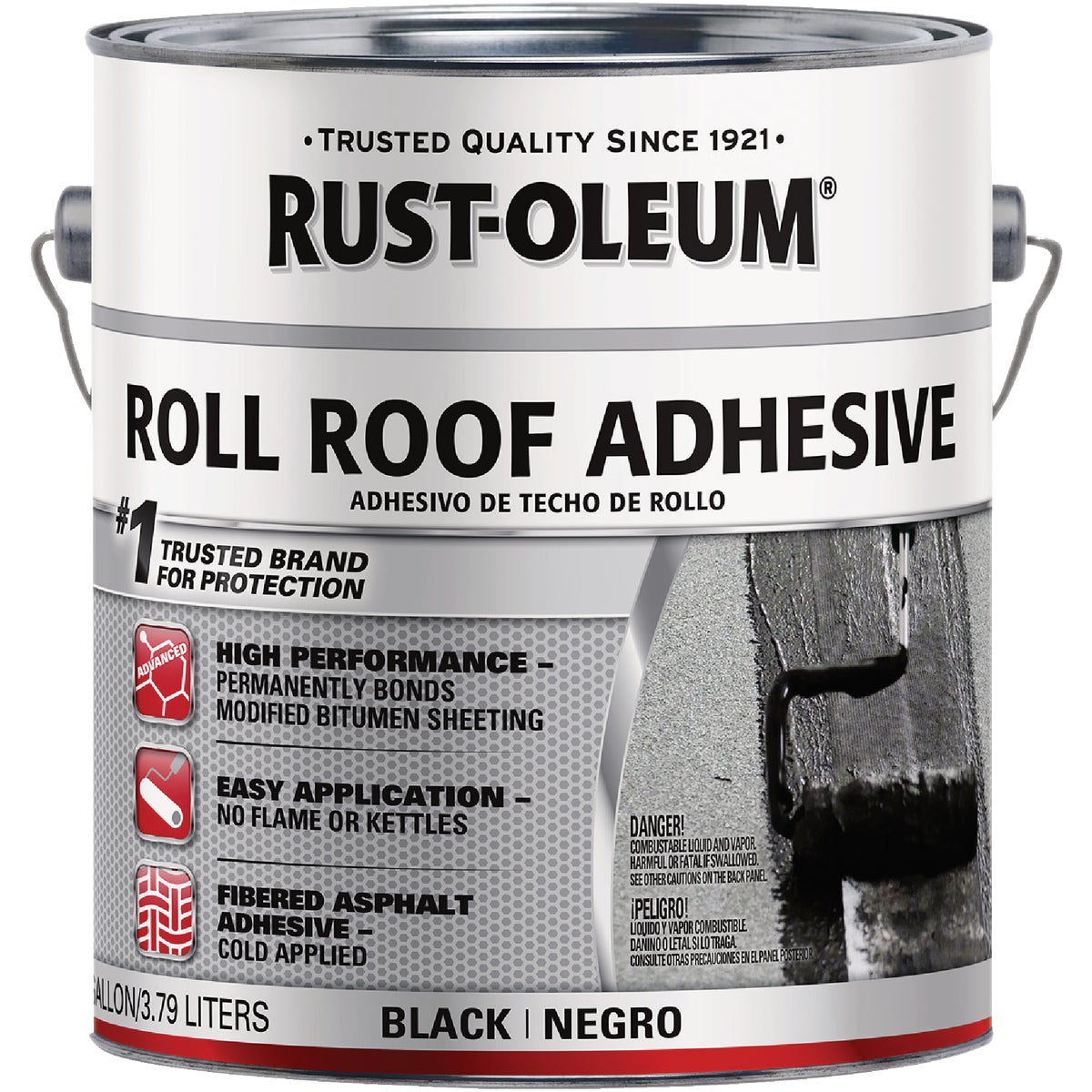 Rust-Oleum 1 Gal. Roll Roof Adhesive, Black Image 2