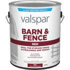 Valspar Latex Paint & Primer In One Flat Barn & Fence Paint, Red, 1 Gal. Image 6