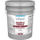 Valspar Latex Paint & Primer In One Flat Barn & Fence Paint, Red, 5 Gal. Image 6