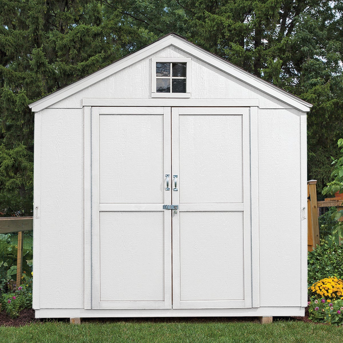 Valspar Latex Paint & Primer In One Flat Barn & Fence Paint, White, 5 Gal. Image 5