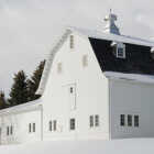 Valspar Oil Paint & Primer In One Low Sheen Barn & Fence Paint, White, 1 Gal. Image 3