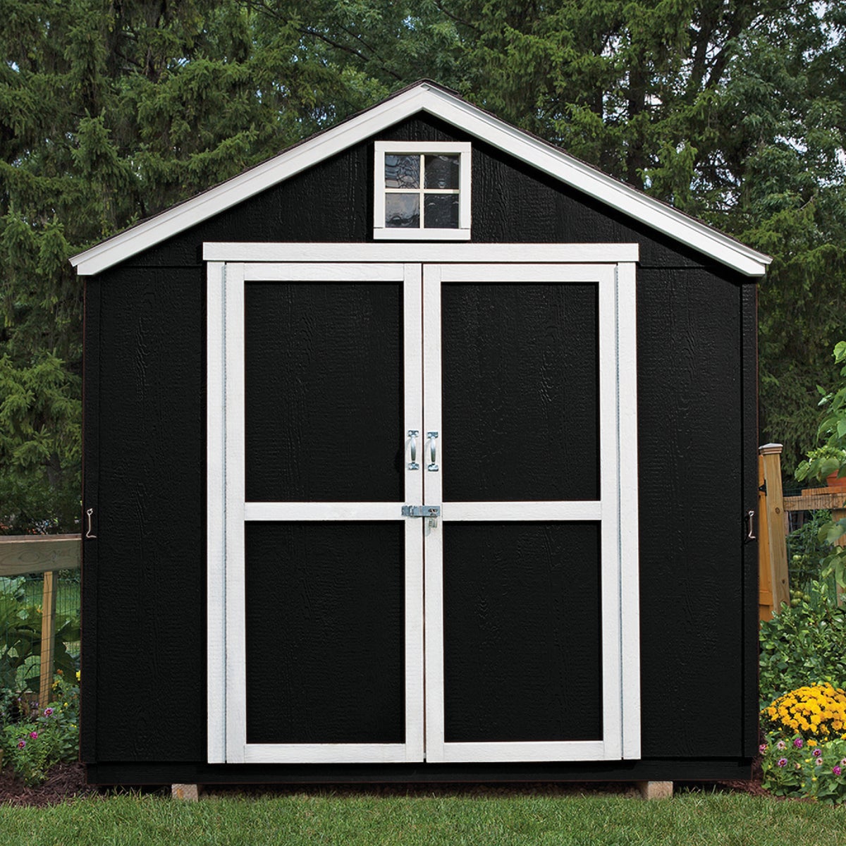Valspar Alkyd Exterior Oil Paint & Primer In One Barn & Fence Paint, Black, 1 Gal. Image 5