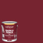 Valspar Oil Paint & Primer In One Low Sheen Barn & Fence Paint, Red, 1 Gal. Image 1