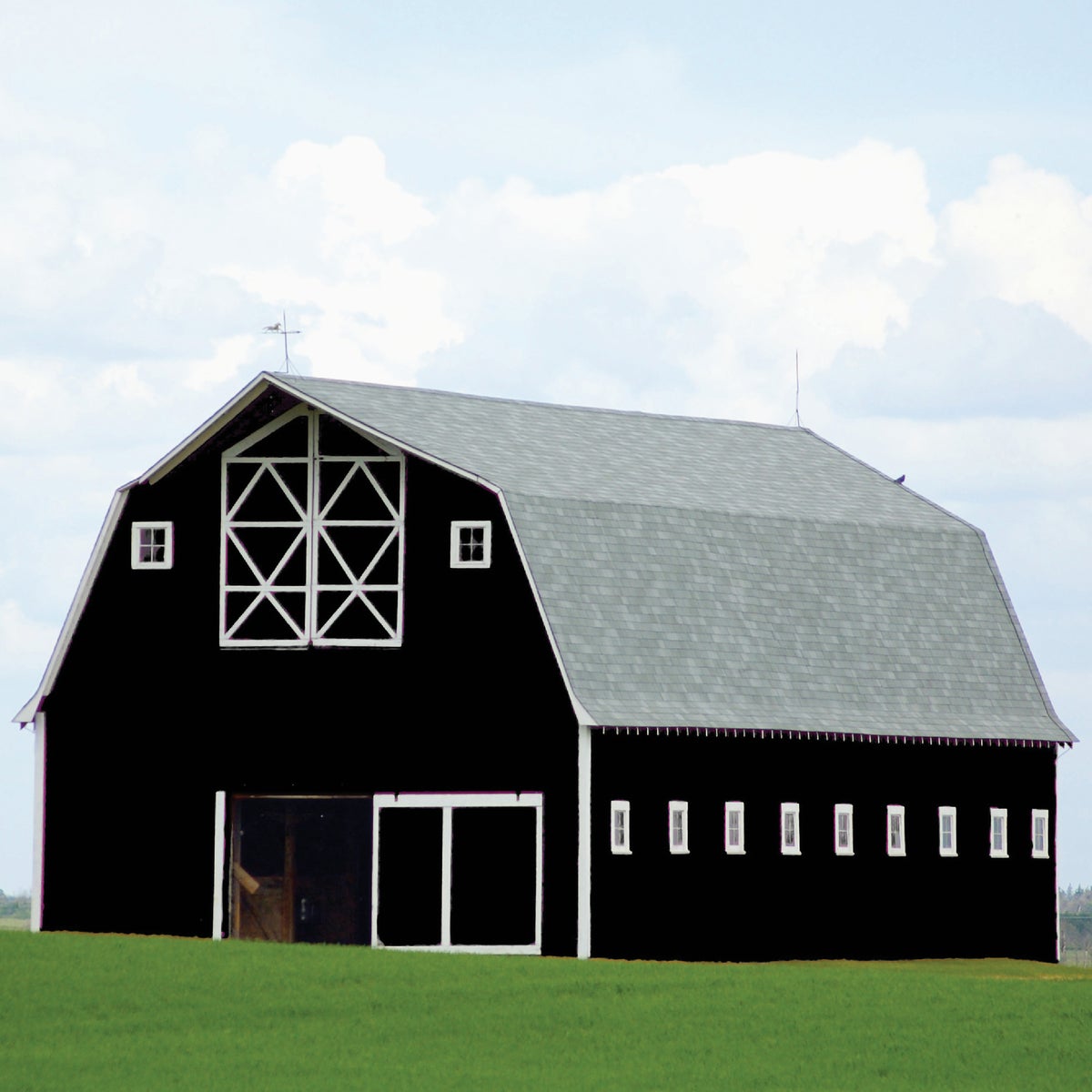 Valspar Alkyd Exterior Oil Paint & Primer In One Barn & Fence Paint, Black, 5 Gal. Image 3