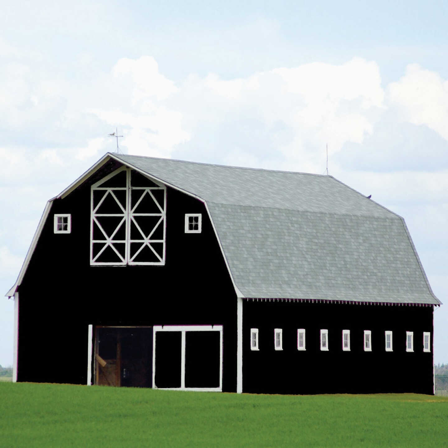 Valspar Alkyd Exterior Oil Paint & Primer In One Barn & Fence Paint, Black, 5 Gal. Image 3