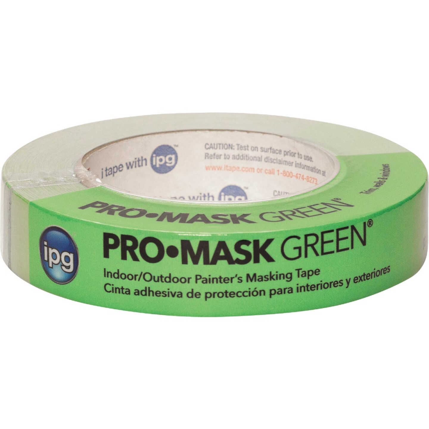 IPG ProMask Green 0.94 In. x 60 Yd. Professional Green Painter's Grade Masking Tape Image 1