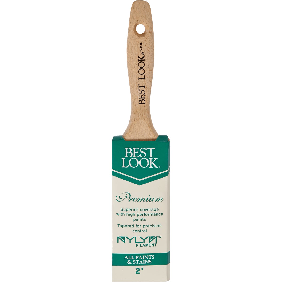 Best Look Premium 2 In. Flat Nylyn Paint Brush Image 2