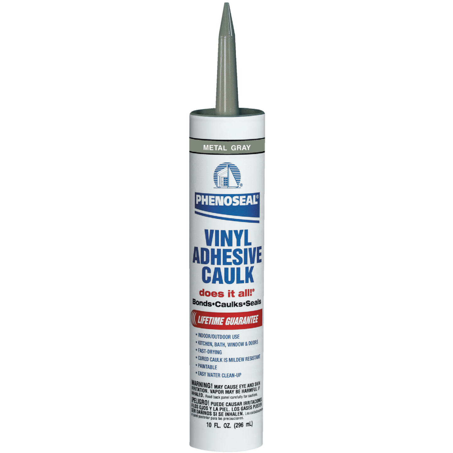 Phenoseal 10 Oz. Metal Gray Vinyl Adhesive Caulk Image 1