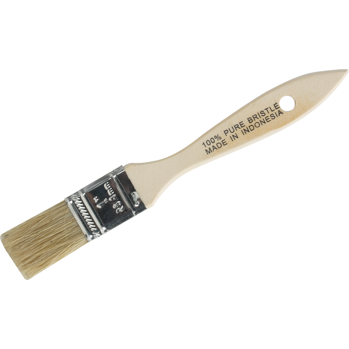 1 In. Flat Chip Natural Bristle Paint Brush Image 1