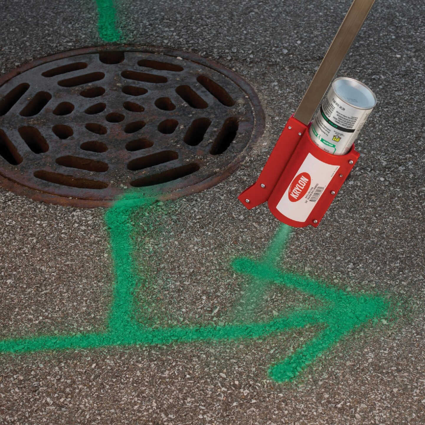 Krylon Mark-It 730408 Industrial SB APWA Green Inverted Marking Paint Image 3