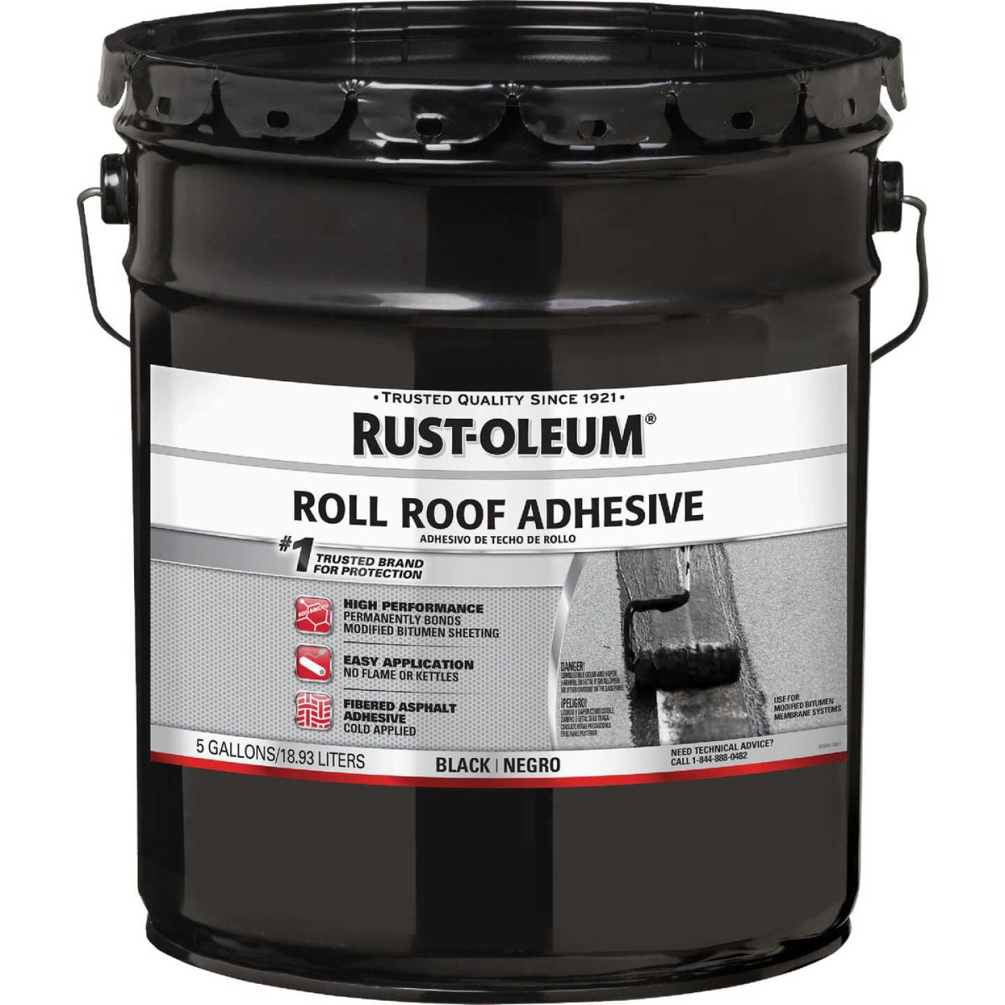 Rust-Oleum 5 Gal. Roll Roof Adhesive, Black Image 2