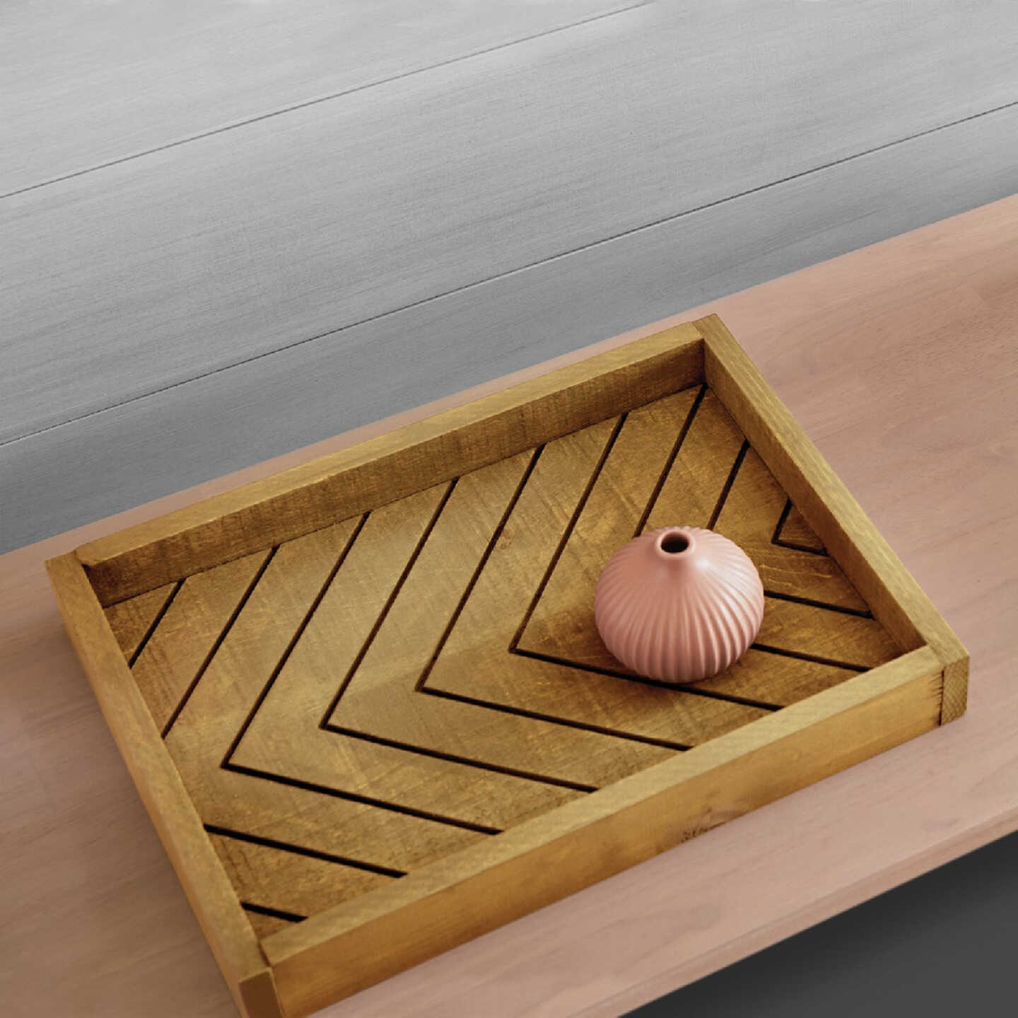 Minwax Polyshades 1/2 Pt. Satin Stain & Finish Polyurethane In 1-Step, Honey Pine Image 6