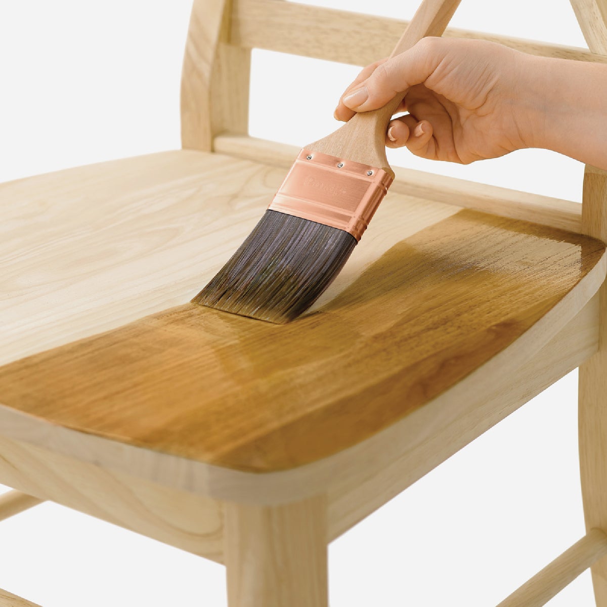 Minwax Polyshades 1/2 Pt. Satin Stain & Finish Polyurethane In 1-Step, Honey Pine Image 2