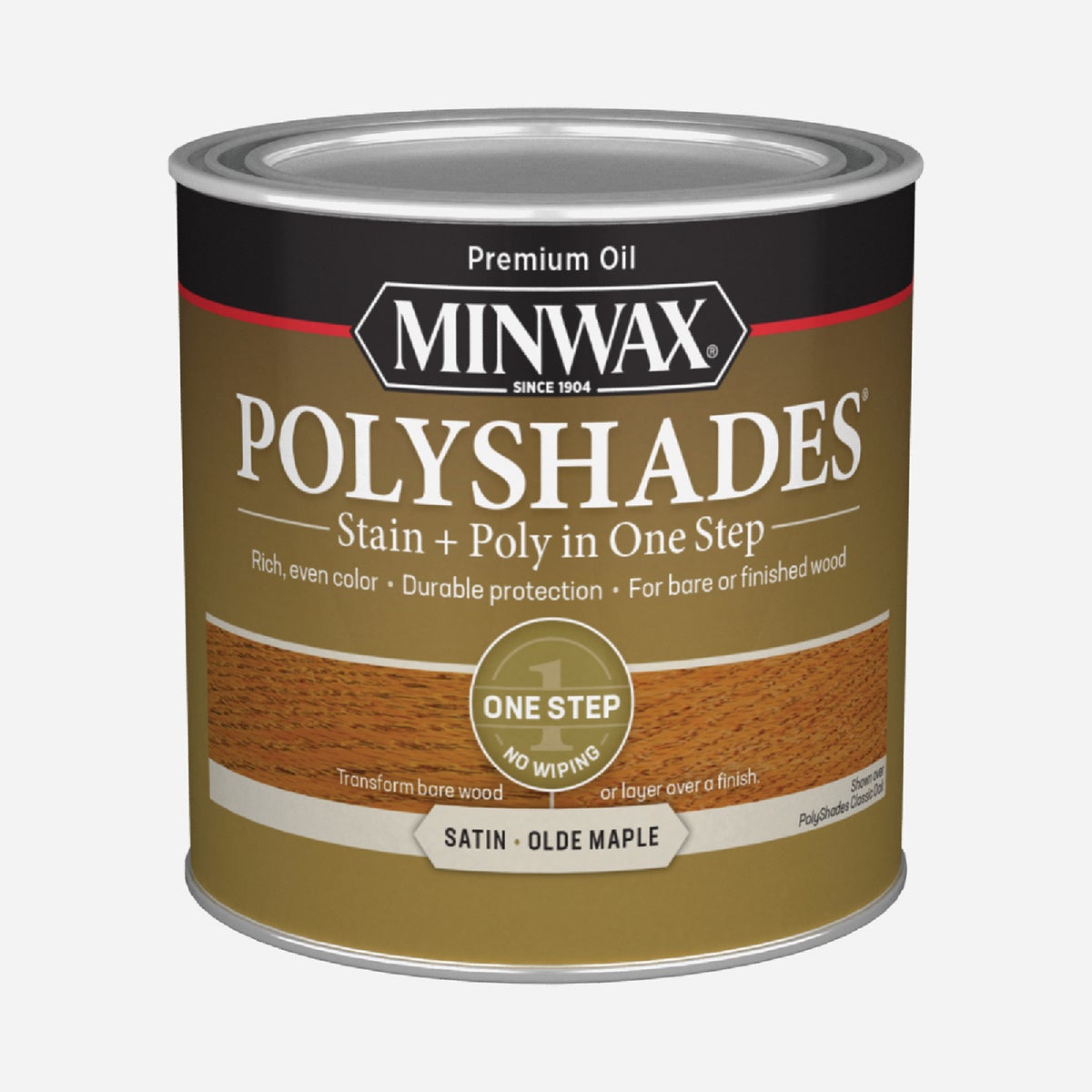 Minwax Polyshades 1/2 Pt. Satin Stain & Finish Polyurethane In 1-Step, Olde Maple Image 7